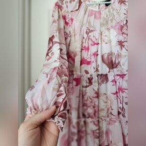 Kate & Lily Flowy Pink Floral Dress Size 6